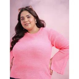 DressBerry Curve Ribbed Acrylic Pullover-picture-28