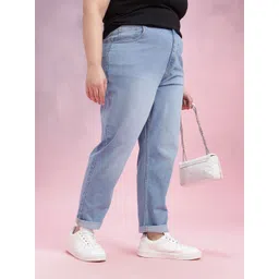 DressBerry Curve Women High-Rise Light Fade Stretchable Jeans-picture-36