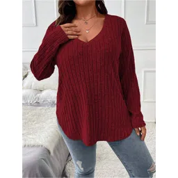 dressberry curve DressBerry Women Self Design T - Shirt Dress image 1