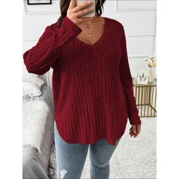 dressberry curve DressBerry Women Self Design T - Shirt Dress image 5