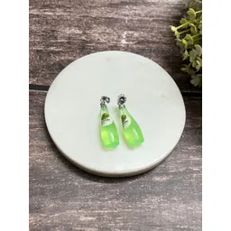 DressBerry Artificial Stones Studded Bottle Shaped Drop Earrings-picture-38