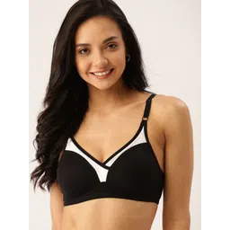 DressBerry Black & White Colourblocked Non-Wired Non Padded Everyday Bra PM-SC-DT-06-picture-37
