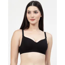 DressBerry Black Non Wired Seamless Padded T-Shirt Bra With All Day Comfort-picture-25
