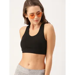 DressBerry Black Solid Non-Wired Non Padded Sports Bra DB-TS-BRA-002A-picture-21