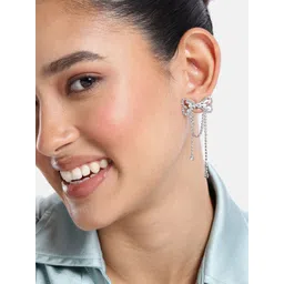 DressBerry Bow Design Drop Earrings-picture-25