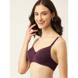 DressBerry Burgundy Lightly Padded Bra-picture-23