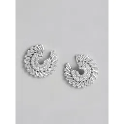 DressBerry Circular Stone Studded Earrings-picture-41