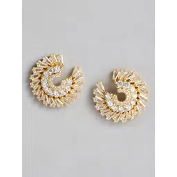 DressBerry Circular Stone Studded Earrings-picture-40