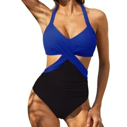 DressBerry Colourblocked Halter Neck Bodysuit-picture-37