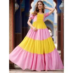 DressBerry Colourblocked Maxi Dress-picture-17