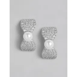 DressBerry Contemporary Bow Shaped Beaded Studs-picture-17