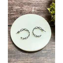DressBerry Contemporary Half Hoop Earrings-picture-24