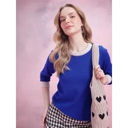 DressBerry Contrasting Edges Regular Fit Pullover-picture-20