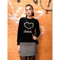 DressBerry Conversational Design Acrylic Pullover-picture-26