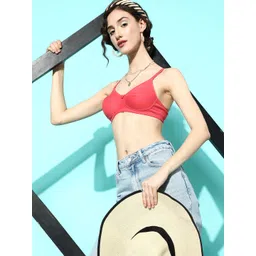 DressBerry Coral Full Coverage Lightly Padded Bra - MGLITE-04-picture-32