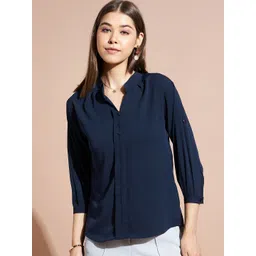 DressBerry Crepe Shirt Style Top-picture-37