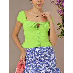 DressBerry Cyber Bright Neo Street Fashion A-Line Top-image-6