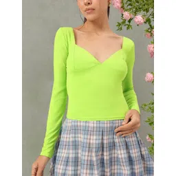 DressBerry Cyber Chic Sweetheart Neck Fitted Top image 1