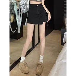 DressBerry Denim A-Line Above Knee Skirt-picture-24