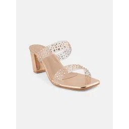 DressBerry Embellished Party Block Sandals-picture-34