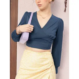 DressBerry Femme Fete Puff-Sleeve Crop Top-picture-35