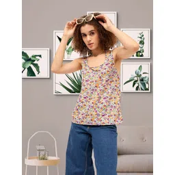 DressBerry Floral Print Cotton Tank Top-picture-18
