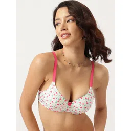 DressBerry Floral Printed Full Coverage Underwired Lightly Padded Bra-picture-26