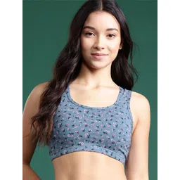 DressBerry Floral Printed Full Coverage Workout Bra-image-48