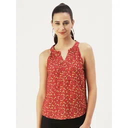 DressBerry Floral Printed Sleeveless Top-image-33