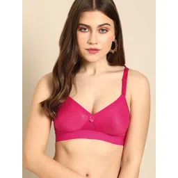 DressBerry Fuchsia Pink Solid Non-Wired Non Padded Everyday Bra DB-WOND-BRA-006D-picture-18