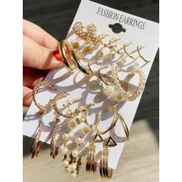 DressBerry Geometric Hoop Earrings-picture-27