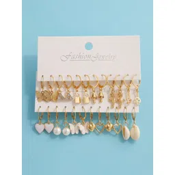 DressBerry Geometric Hoop Earrings-picture-11