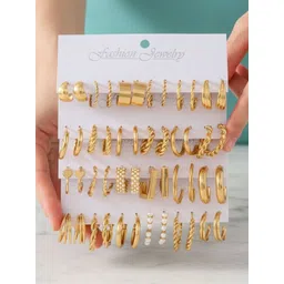 DressBerry Geometric Hoop Earrings-picture-34