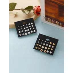 DressBerry Geometric Studs Earrings-picture-36