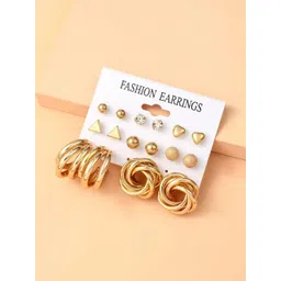 DressBerry Geometric Studs Earrings-picture-10