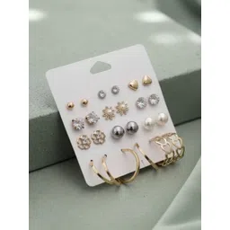 DressBerry Geometric Studs Earrings-picture-30