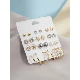 DressBerry Geometric Studs Earrings-picture-36