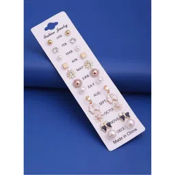 DressBerry Geometric Studs Earrings-picture-26