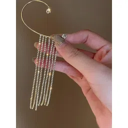 DressBerry Gold-Plated Cubic Zirconia Alloy Ear Cuff-picture-33