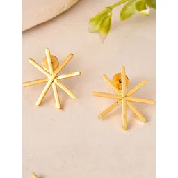 DressBerry Gold-Plated Stainless Steel Hoop Earrings-picture-16