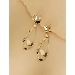 DressBerry Gold-Plated Teardrop Shaped Drop Earrings-picture-33