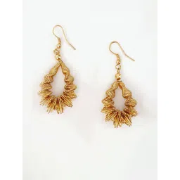 DressBerry Gold-Plated Teardrop Shaped Drop Earrings-picture-32