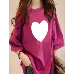 DressBerry Graphic Printed Round Neck Drop-Shoulder Sleeves Oversized T-Shirt-picture-38
