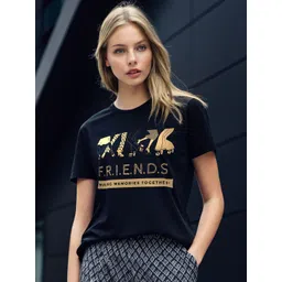 DressBerry Graphic Printed Round Neck Pure Cotton Slim Fit T-shirt-picture-18