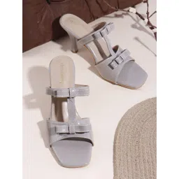 DressBerry Kitten Heel Sandals with Bows-picture-19