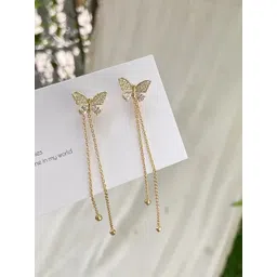 DressBerry Koreanearringmodel76 Gold-plated Animal Shaped Artificial Stones Drop Earrings-picture-24