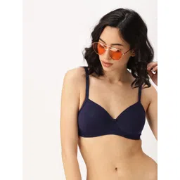 DressBerry Navy Blue Solid Non-Wired Lightly Padded Everyday Bra DB-BCP-BRA-033C-picture-31