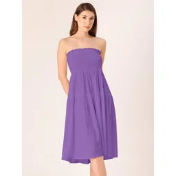 DressBerry Off-Shoulder A-Line Midi Dress-picture-16