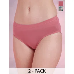 DressBerry Pack Of 2 Assorted Mid-Rise 3/4th Coverage Hipster Briefs DTPL13854-MWH-S-picture-18