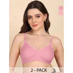 DressBerry Pack Of 2 Full Coverage Cotton T-shirt Bra-picture-19